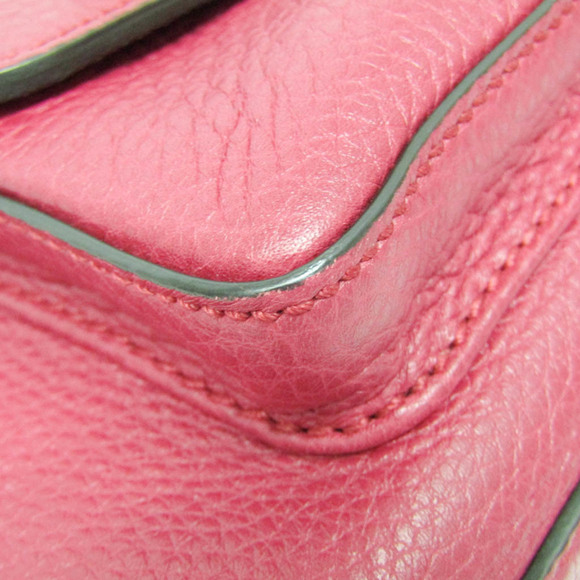 GUCCI Pink Leather Bamboo Backpack main image 13